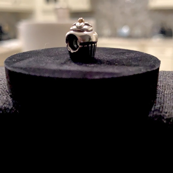 Pandora Retired Cupcake Charm Two Tone S925 ALE Bracelet Jewelry NWOT - Picture 5 of 9